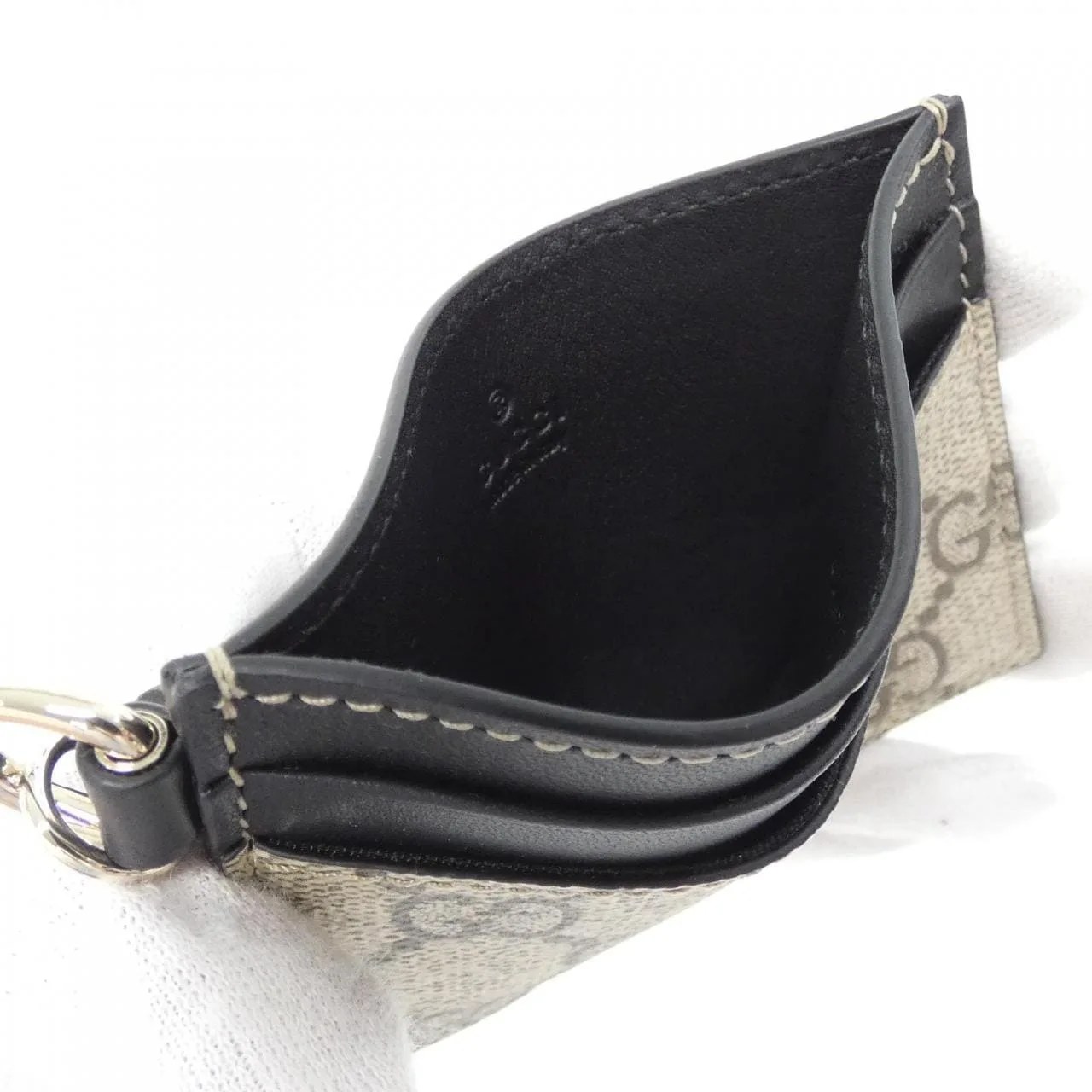 GUCCI 819121 FAD6L Card Case Canvas Black Canvas New - Thumbnail 3