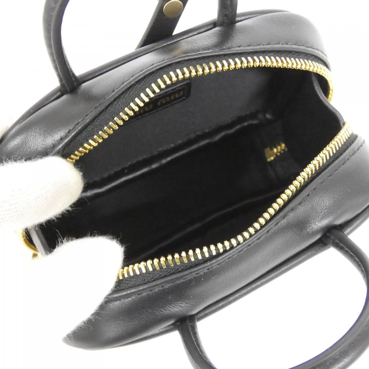 MIU MIU 5NR036 Wallet Black New - Thumbnail 5