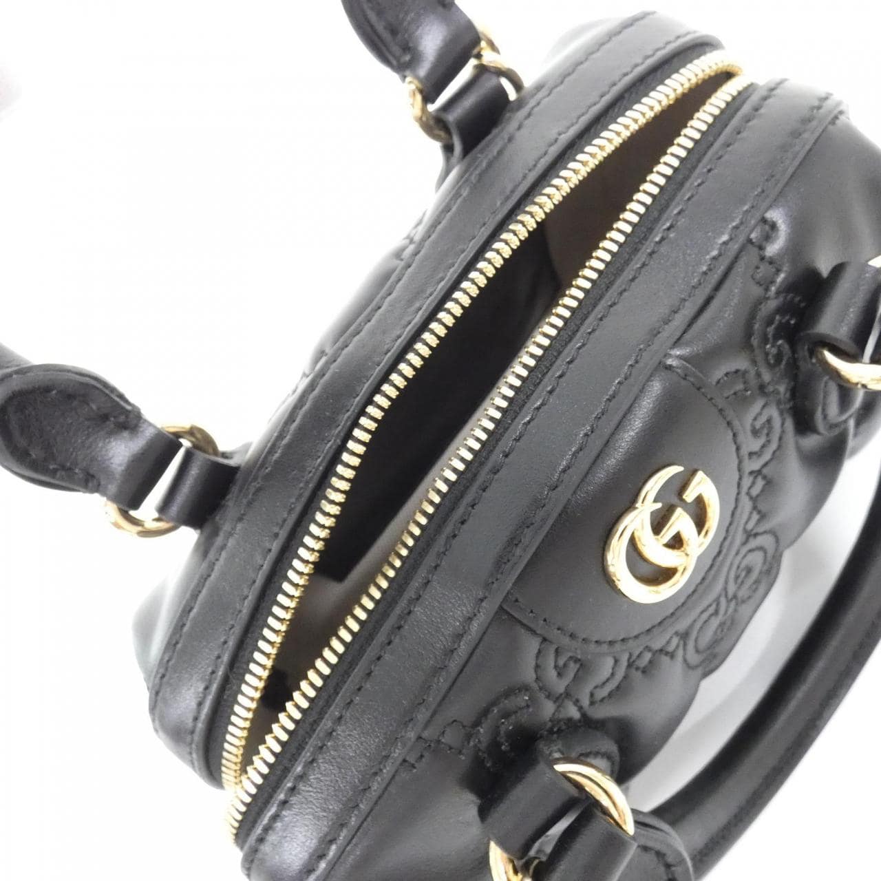 GUCCI 702251 UM8HG Bag Leather Black Leather - Thumbnail 6