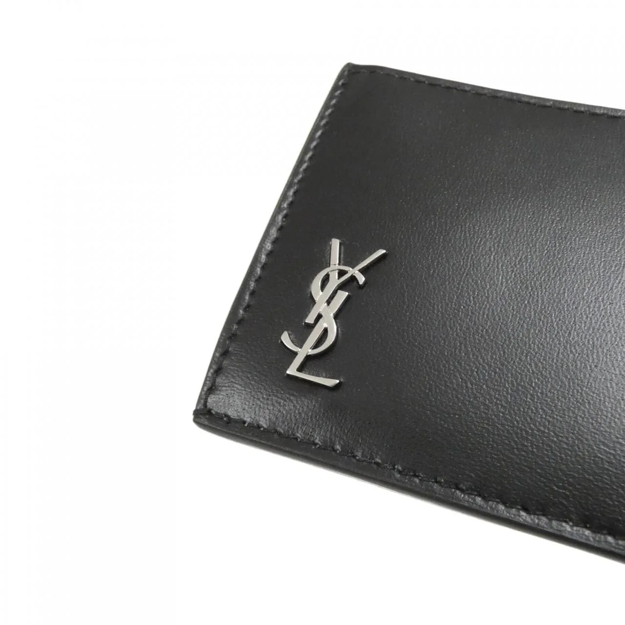 SAINT LAURENT 629899 1JB0E Coin Case 黑色 新品 - 縮圖 3