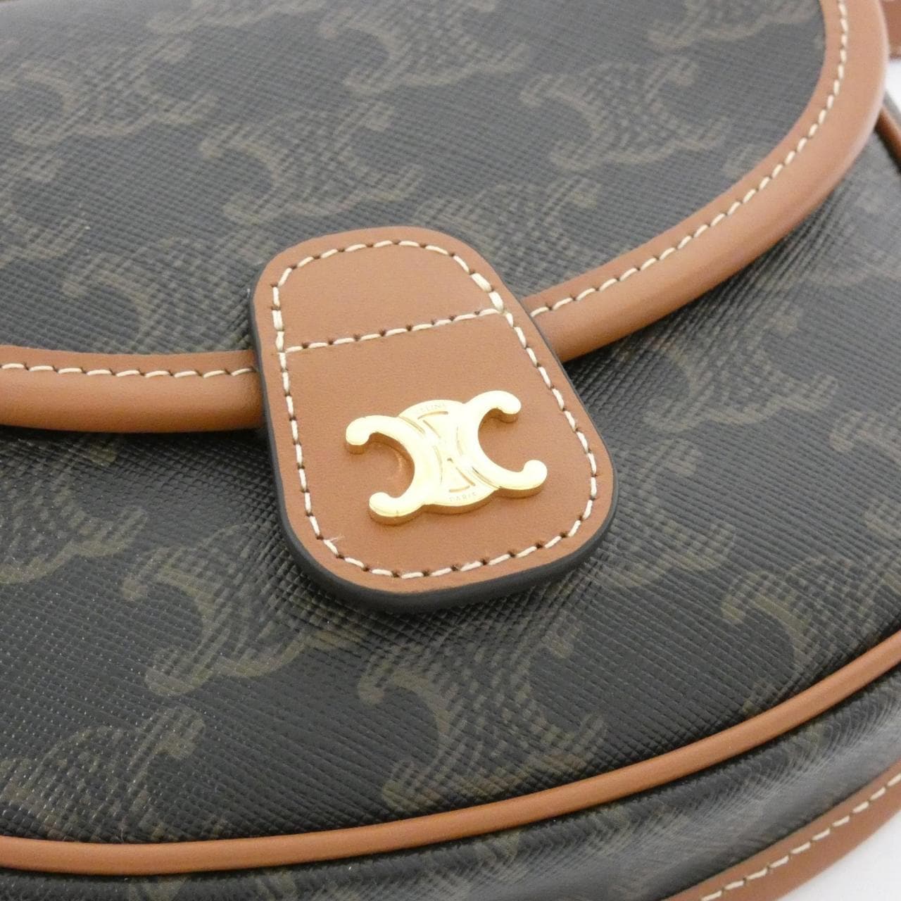 CELINE 196702BZJ Shoulder Bag Canvas 黑色 帆布 中古品A - 縮圖 4