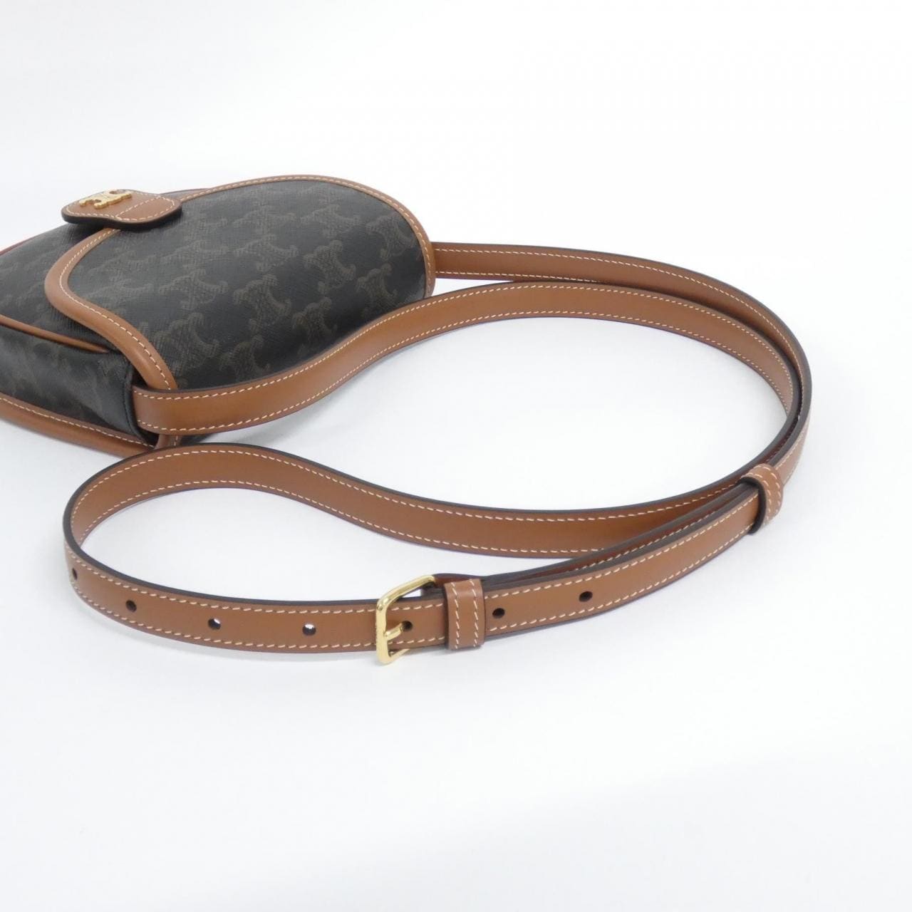 CELINE 196702BZJ Shoulder Bag Canvas 黑色 帆布 中古品A - 縮圖 5