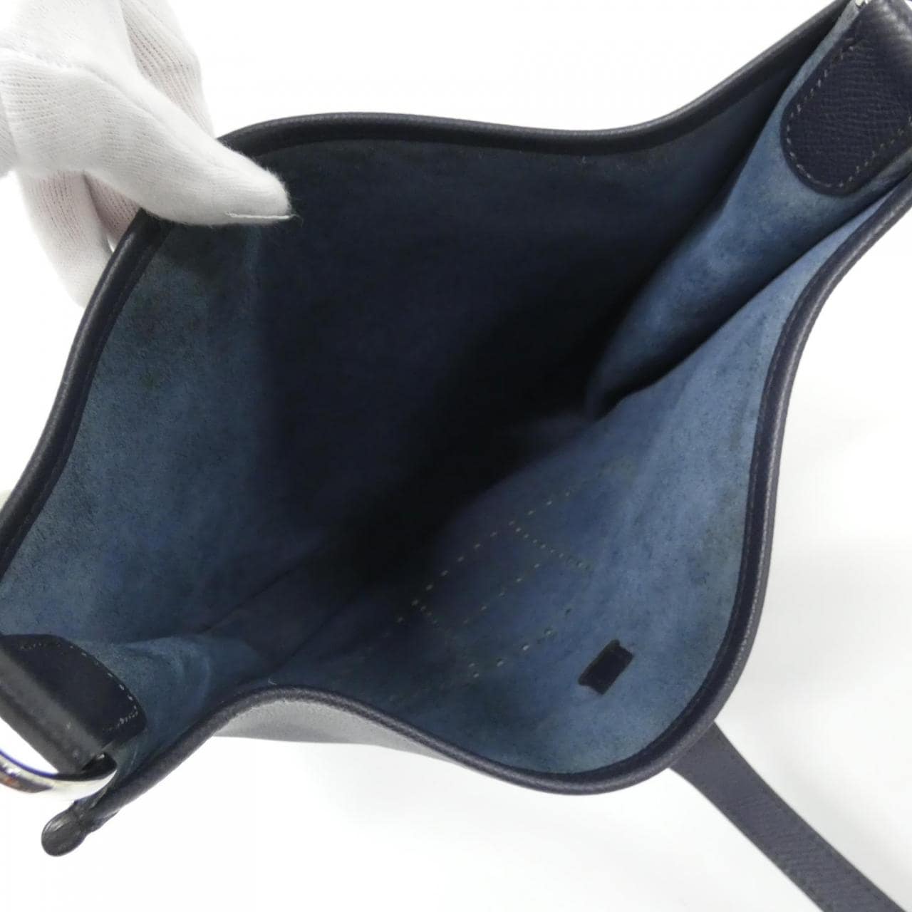 HERMES HERMÈS Evelyne 071937CK Shoulder Bag Epsom Black Epsom Leather - Thumbnail 8