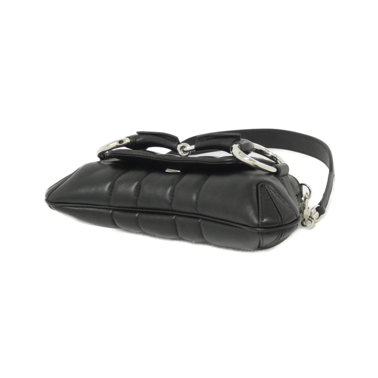 GUCCI 764339 AACU1 Shoulder Bag Leather 黑色 皮革 新品 - 縮圖 3