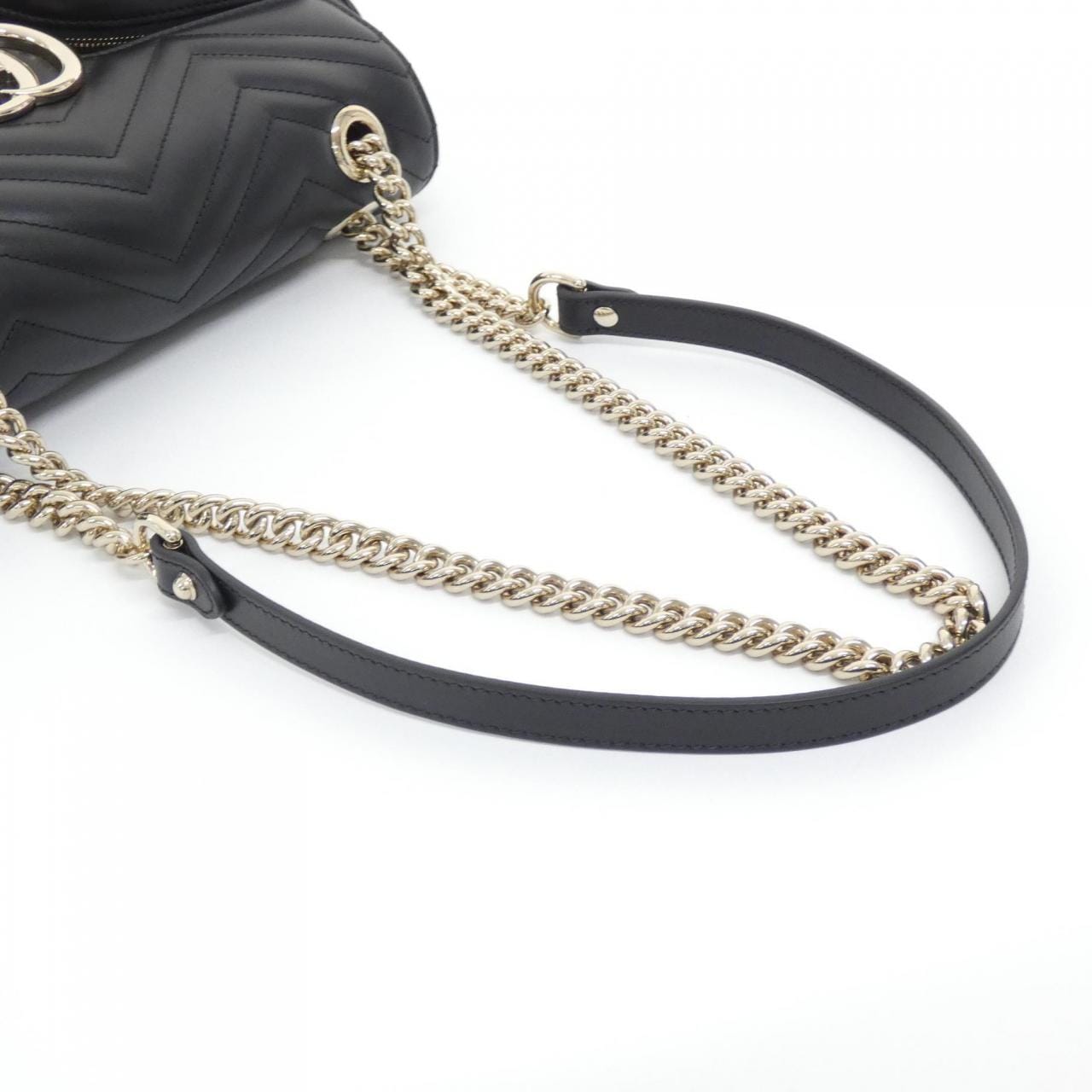 GUCCI 795228 AADPJ Shoulder Bag Leather 黑色 皮革 新品 - 縮圖 5