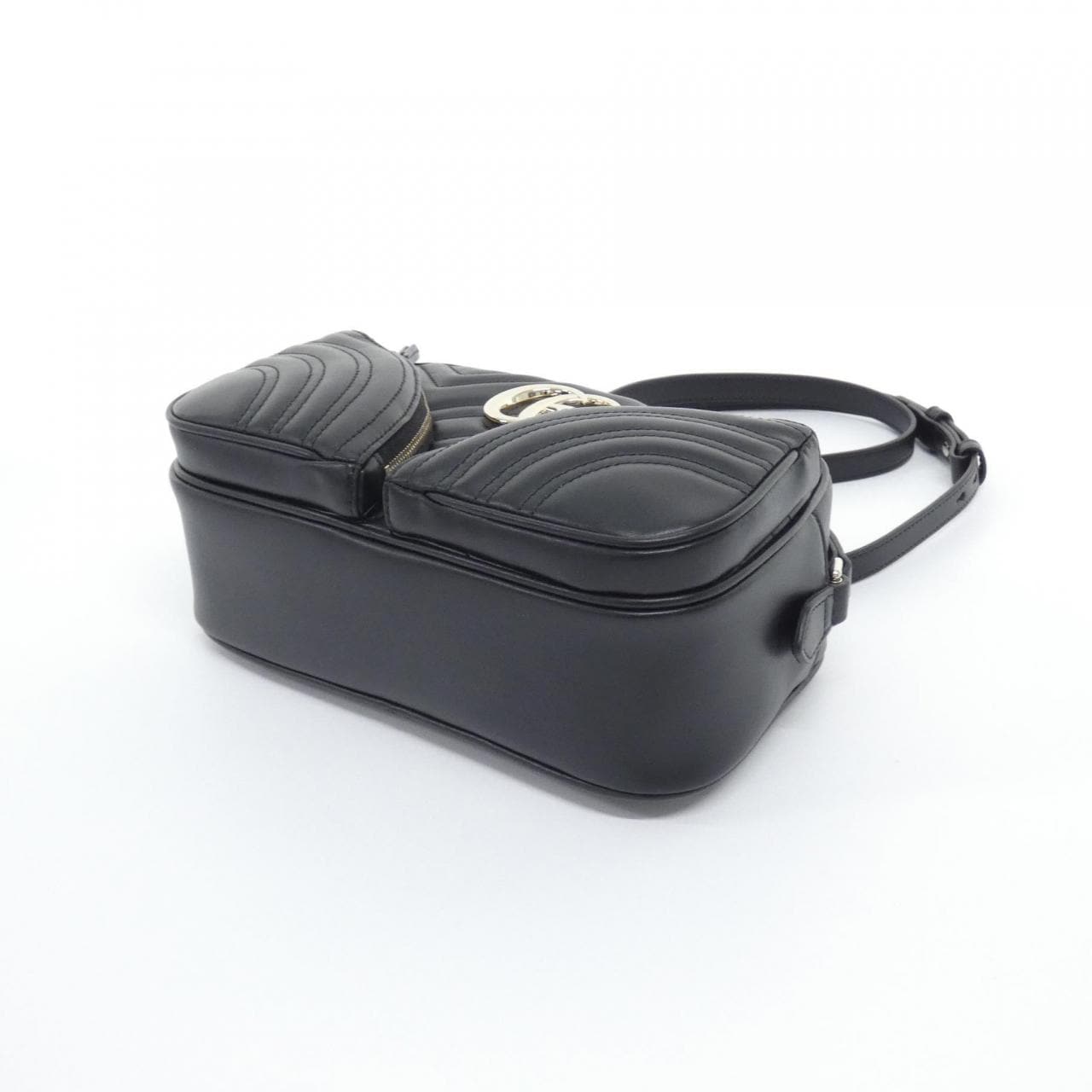 GUCCI 798715 AADPJ Shoulder Bag Leather 黑色 皮革 新品 - 縮圖 3