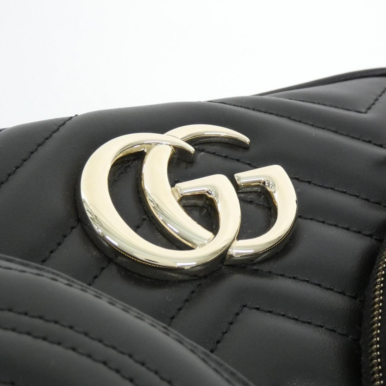 GUCCI 798715 AADPJ Shoulder Bag Leather 黑色 皮革 新品 - 縮圖 4