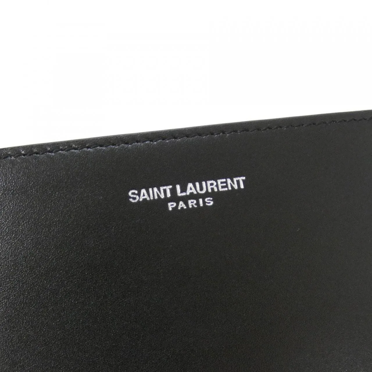 SAINT LAURENT 779760 AADAQ Card Case Leather 黑色 皮革 新品 - 縮圖 3