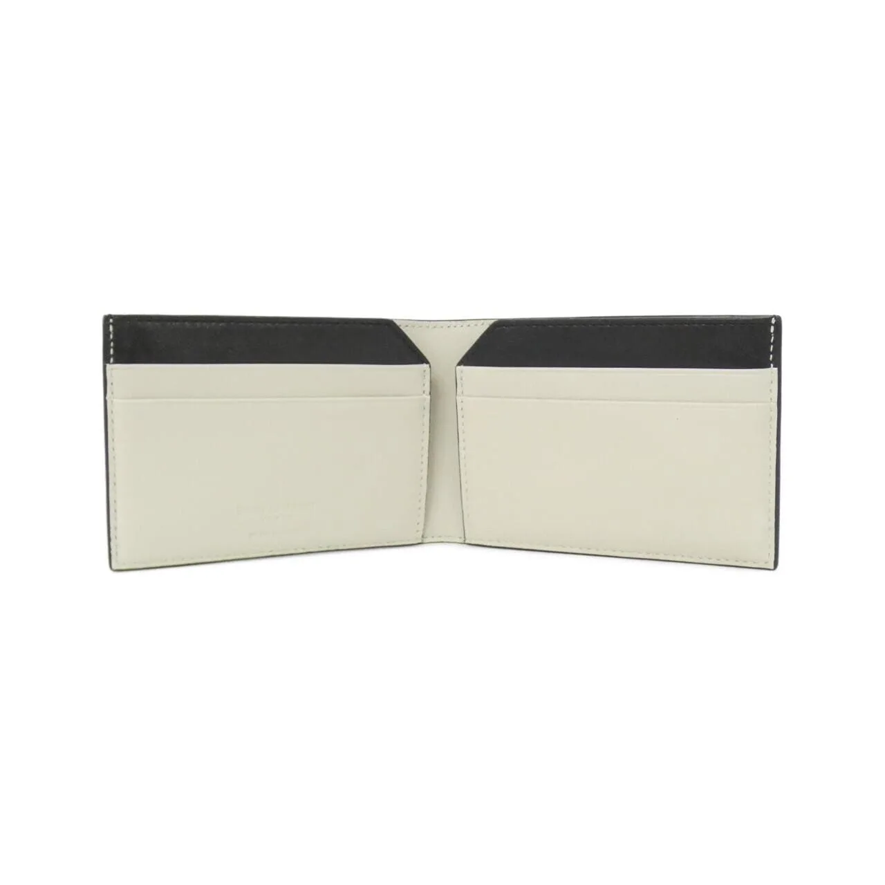 SAINT LAURENT 779760 AADAQ Card Case Leather 黑色 皮革 新品 - 縮圖 4