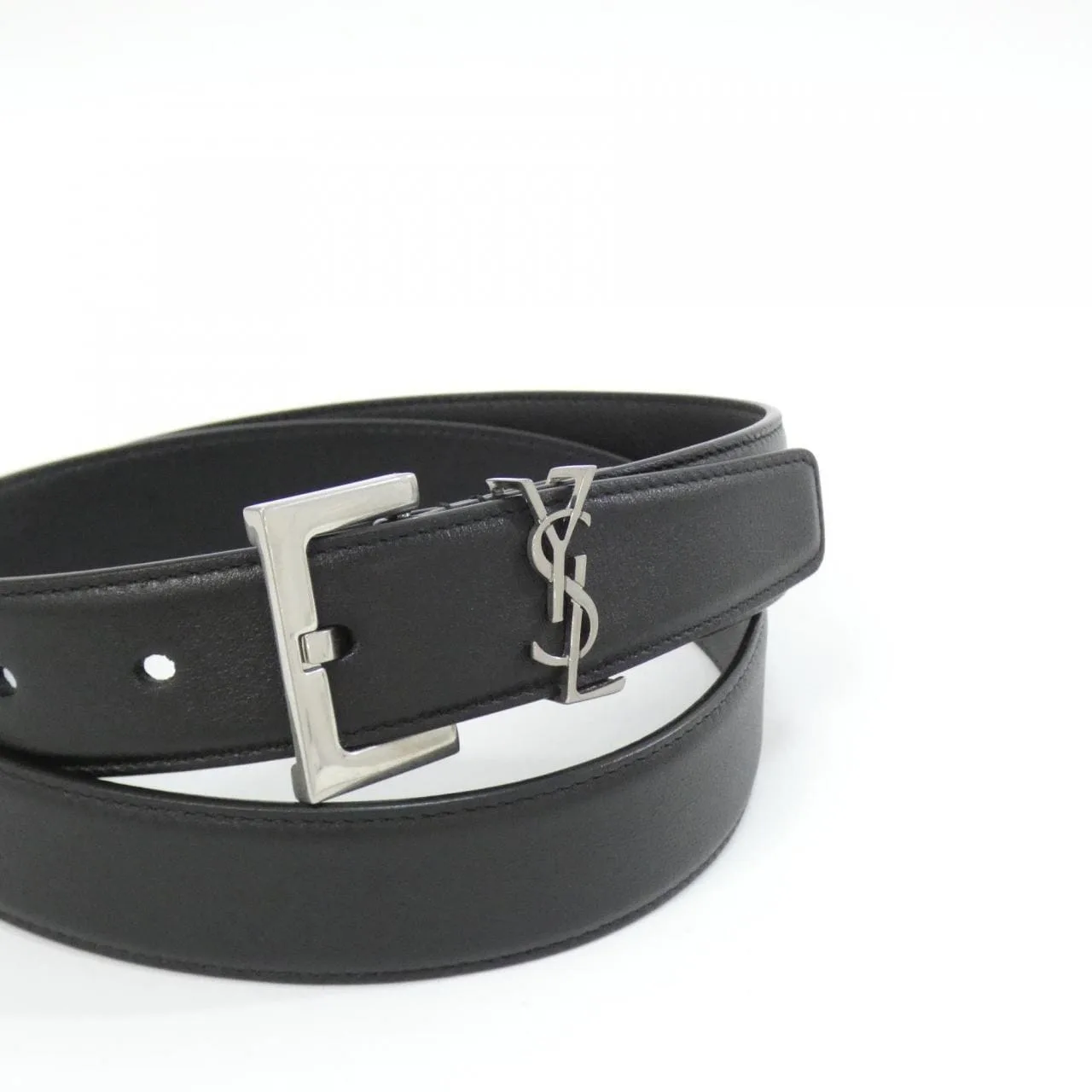 SAINT LAURENT 634437 BOO0E Belt Black New - Thumbnail 3
