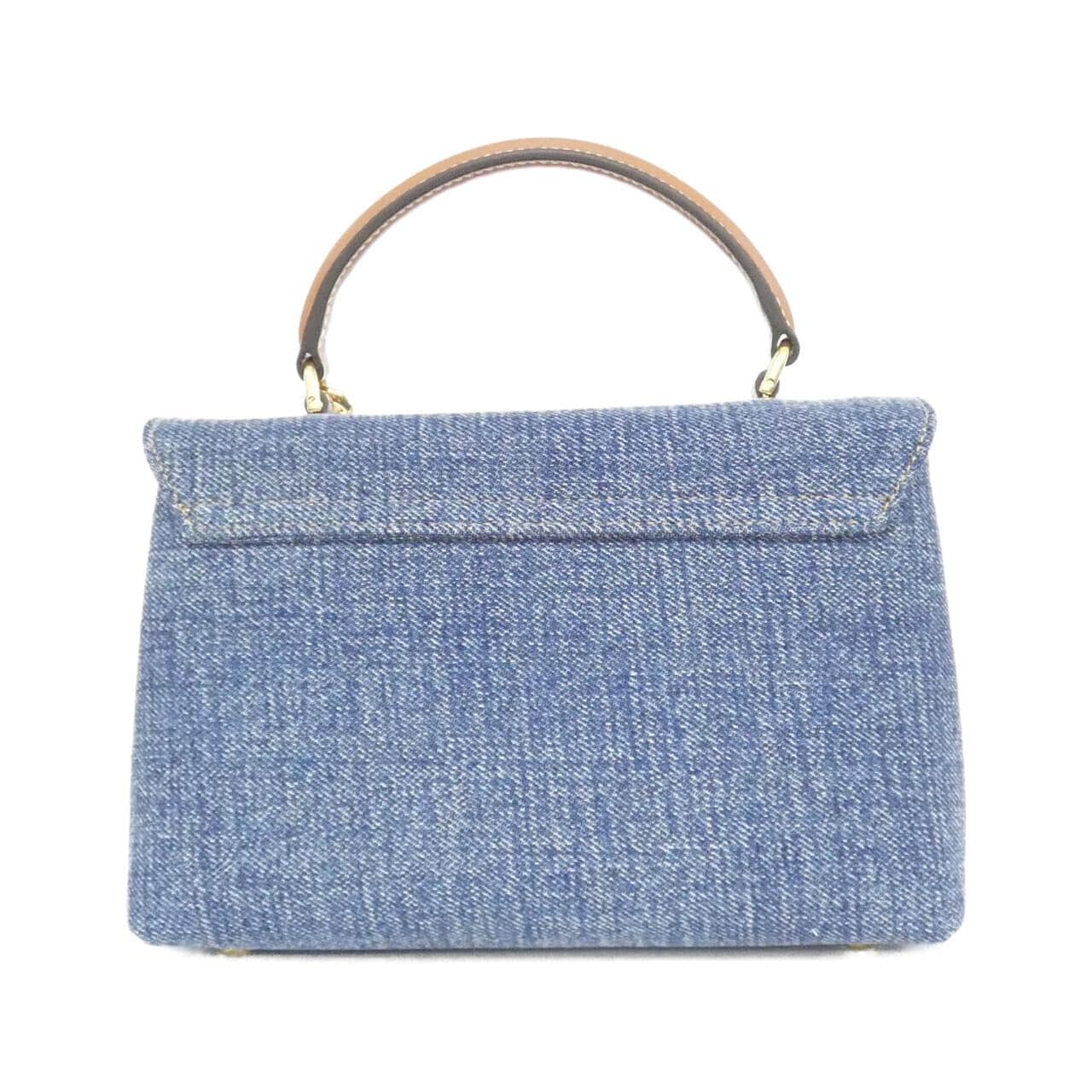 CELINE 118112GFF Bag Denim Black Denim New - Thumbnail 2