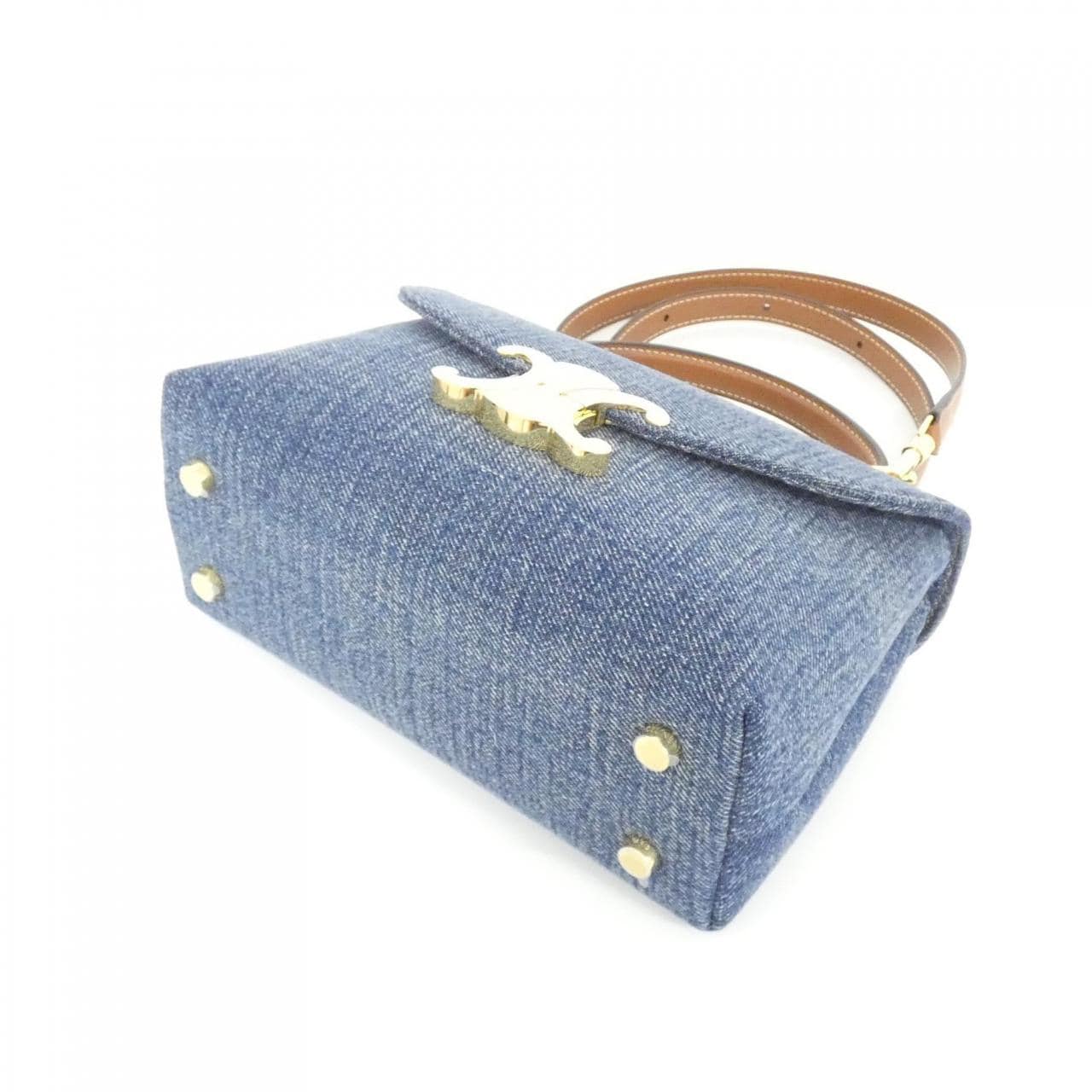 CELINE 118112GFF Bag Denim Black Denim New - Thumbnail 3