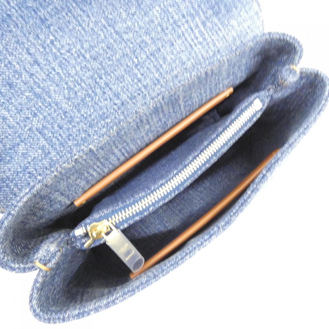 CELINE 118112GFF Bag Denim Black Denim New - Thumbnail 6