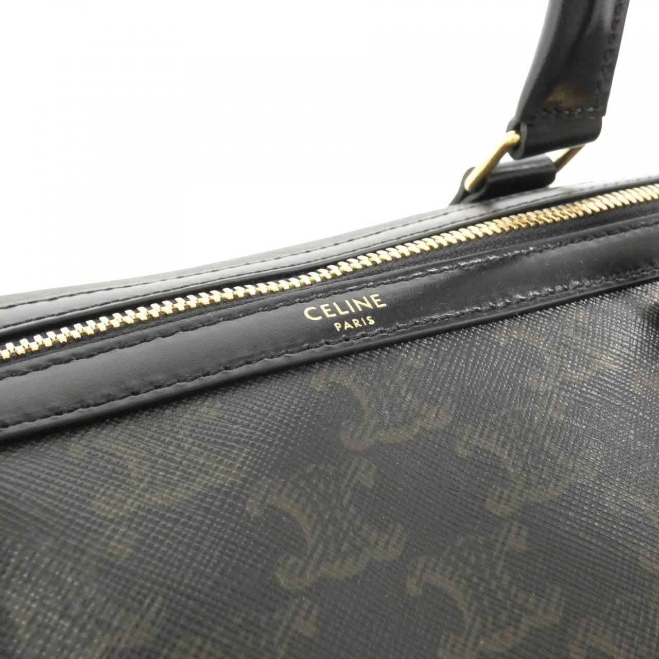 CELINE 190662CHI Boston Bag Canvas 黑色 帆布 新品 - 縮圖 4