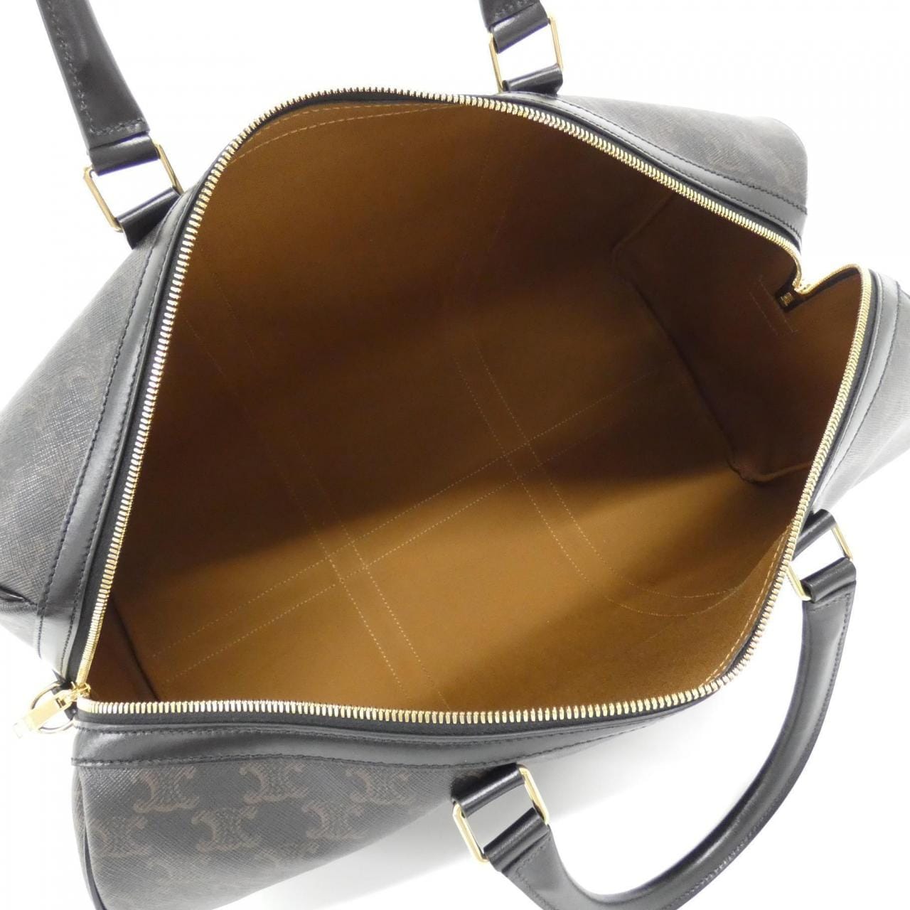 CELINE 190662CHI Boston Bag Canvas 黑色 帆布 新品 - 縮圖 6