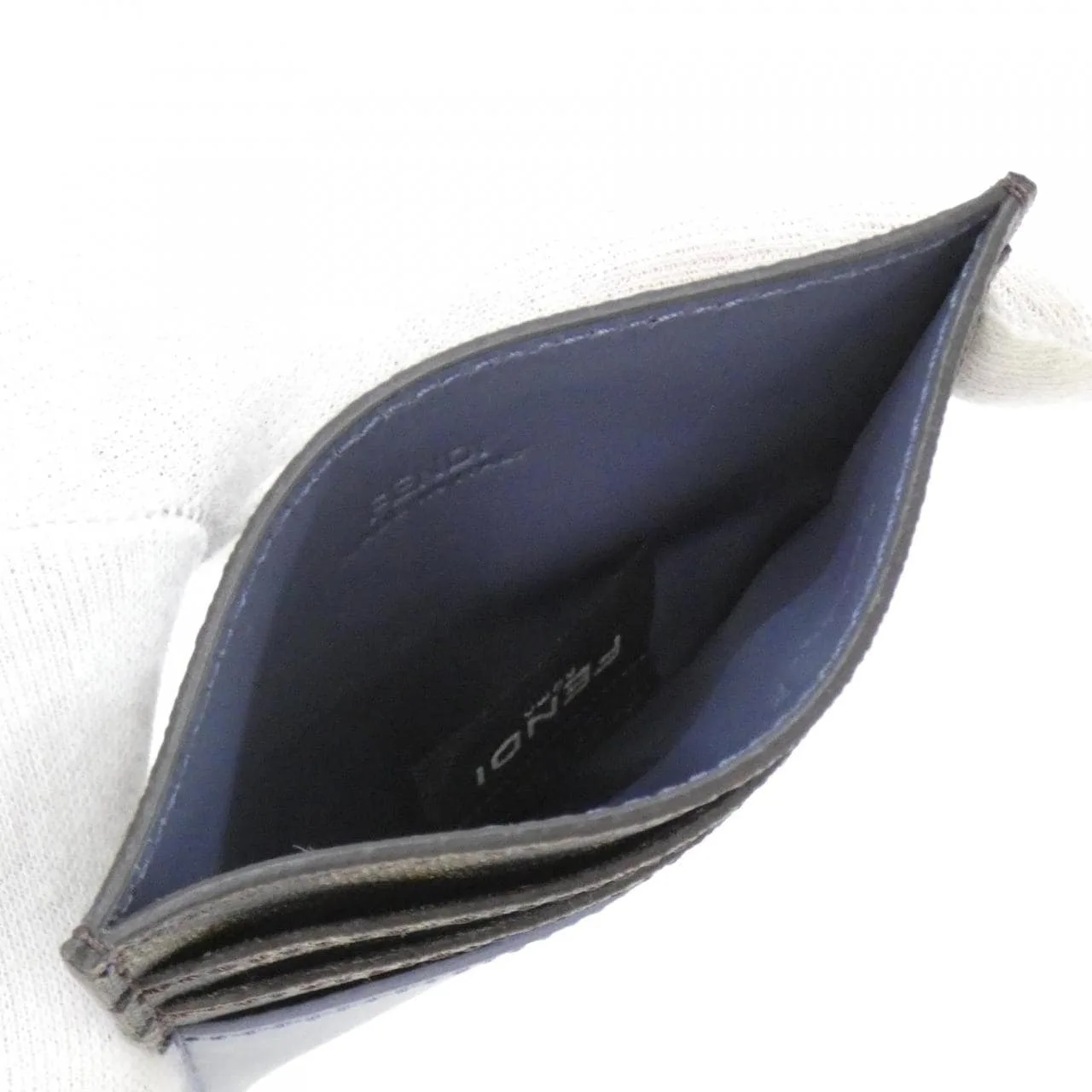 FENDI 7M0164 AFF2 Card Case Canvas Black Canvas New - Thumbnail 4