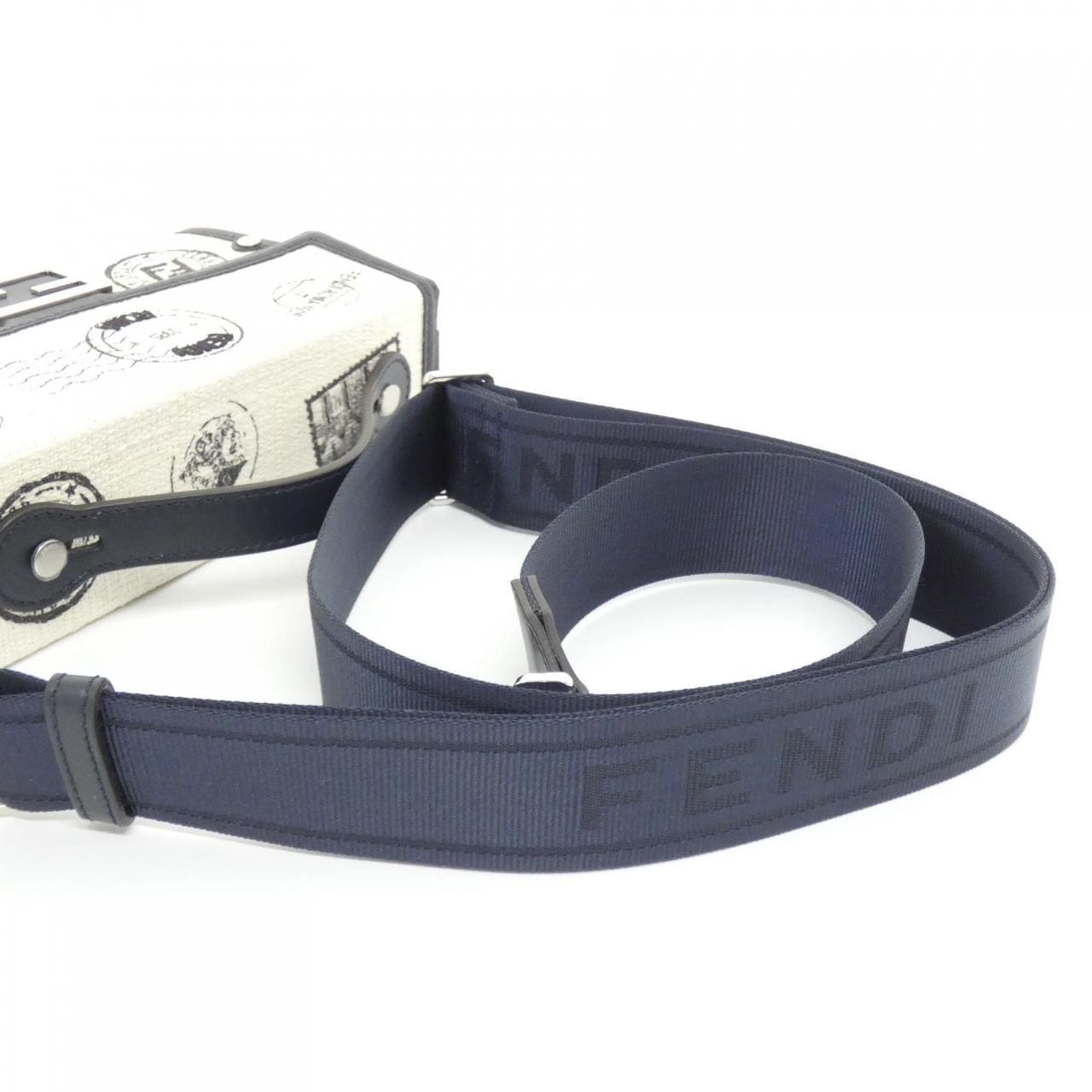 FENDI Baguette 7VA565 AUGW Handbag Canvas Black Canvas New - Thumbnail 5