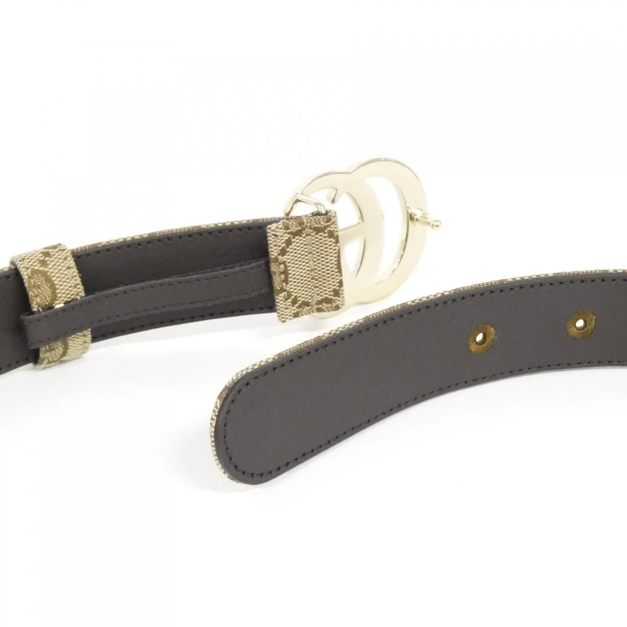 GUCCI Horsebit 1955 625839 KAAAM Belt Canvas Canvas New - Thumbnail 4