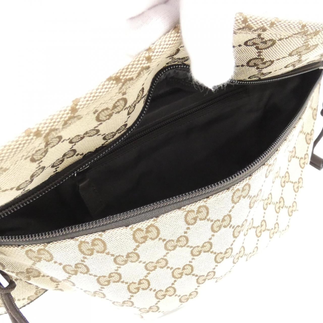 GUCCI 804262 FADUK Belt Bag Canvas 黑色 帆布 新品 - 縮圖 6