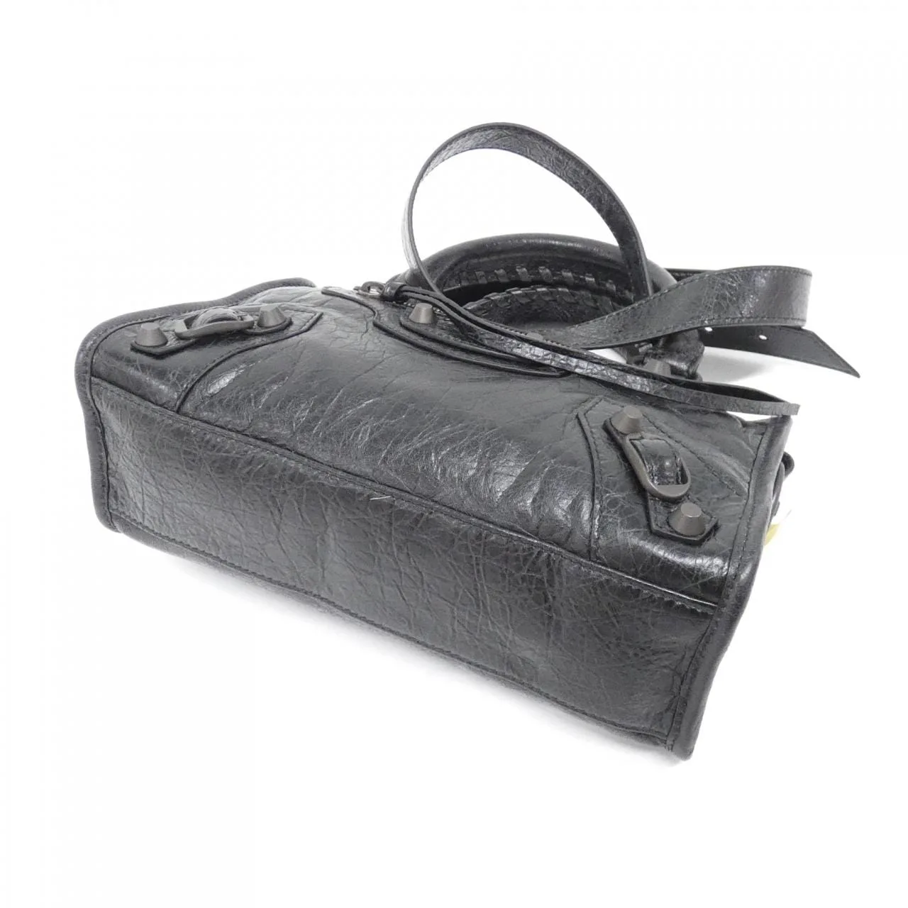 BALENCIAGA Le City 806395 2ABEK Handbag Lambskin Black Lambskin - Thumbnail 3