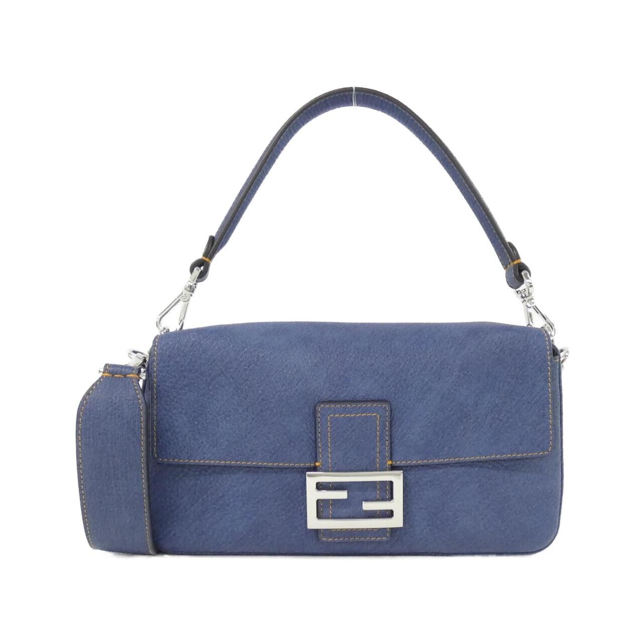 FENDI Baguette 8BR600 AUSZ Shoulder Bag Black