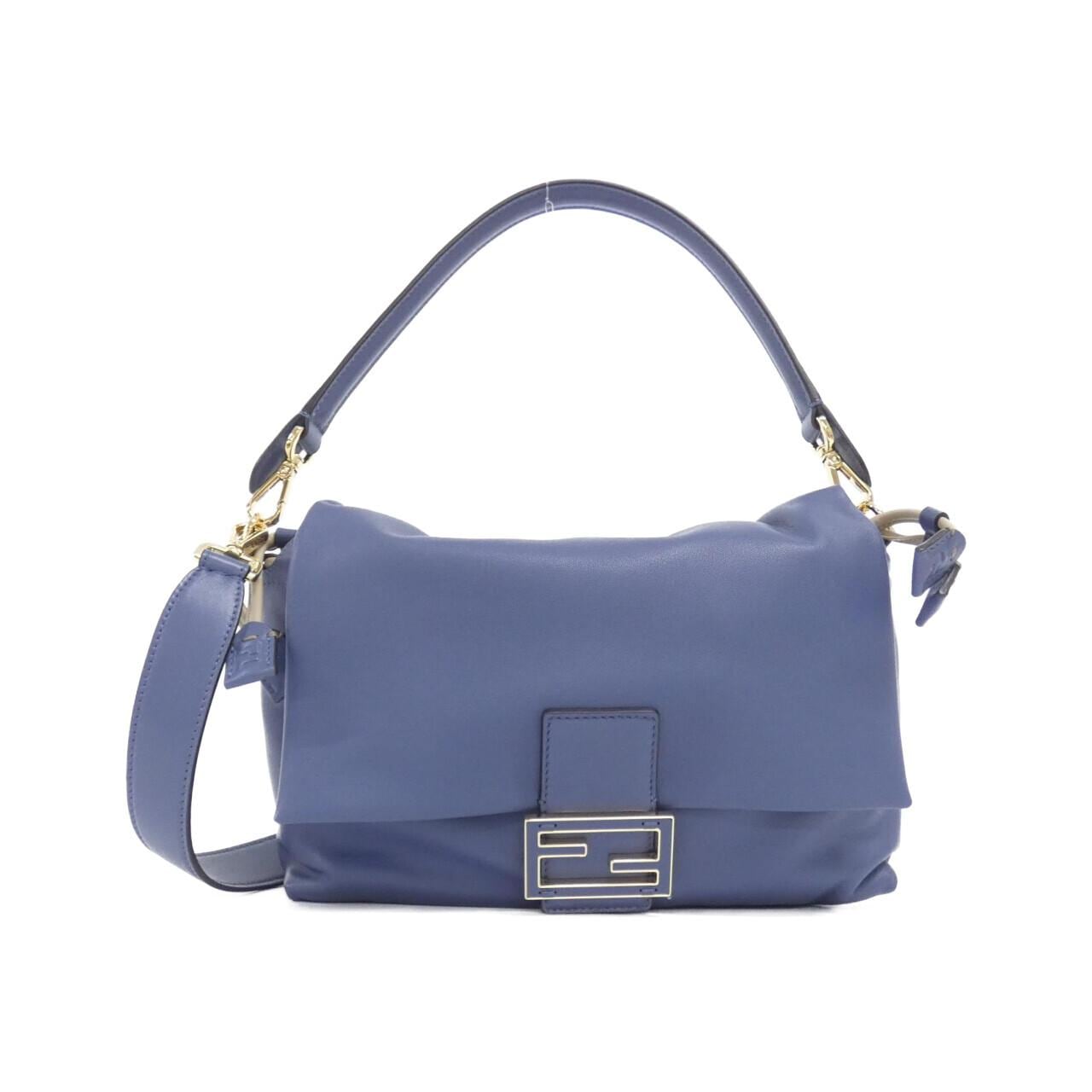 FENDI Baguette 8BR833 AQ0D Shoulder Bag Leather Black