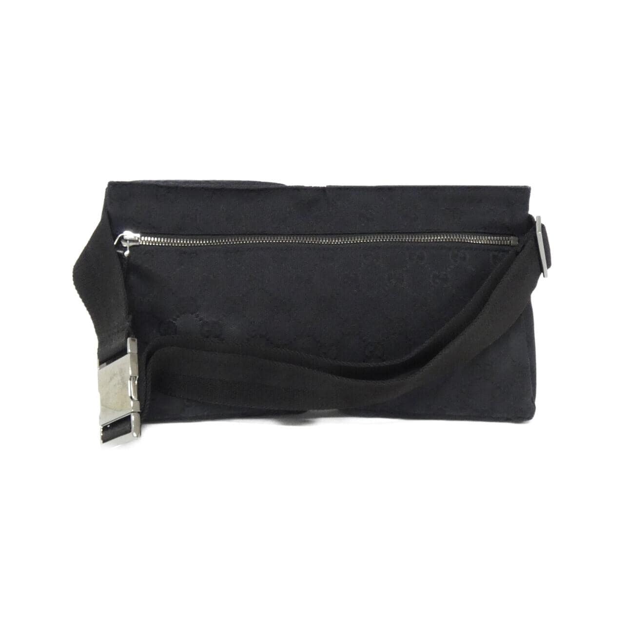 GUCCI 28566 Belt Bag Canvas 黑色 帆布 中古品A - 縮圖 2