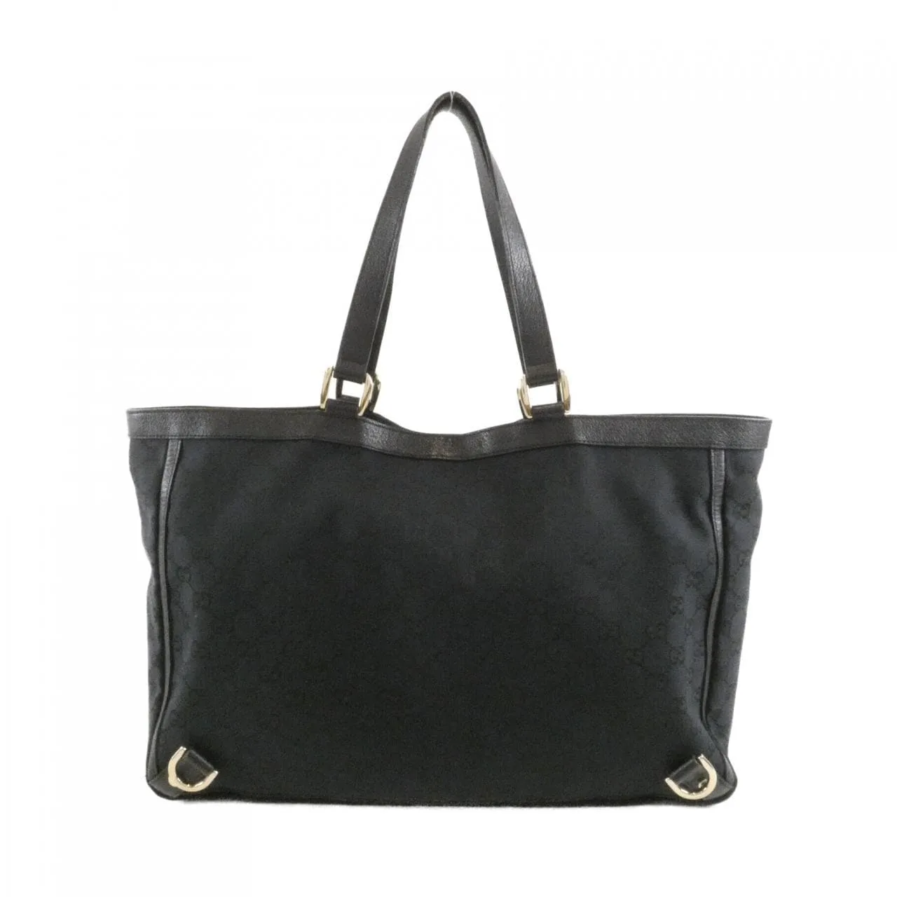 GUCCI 141472 F4DYG Handbag Canvas Black Canvas Rank A - Thumbnail 2