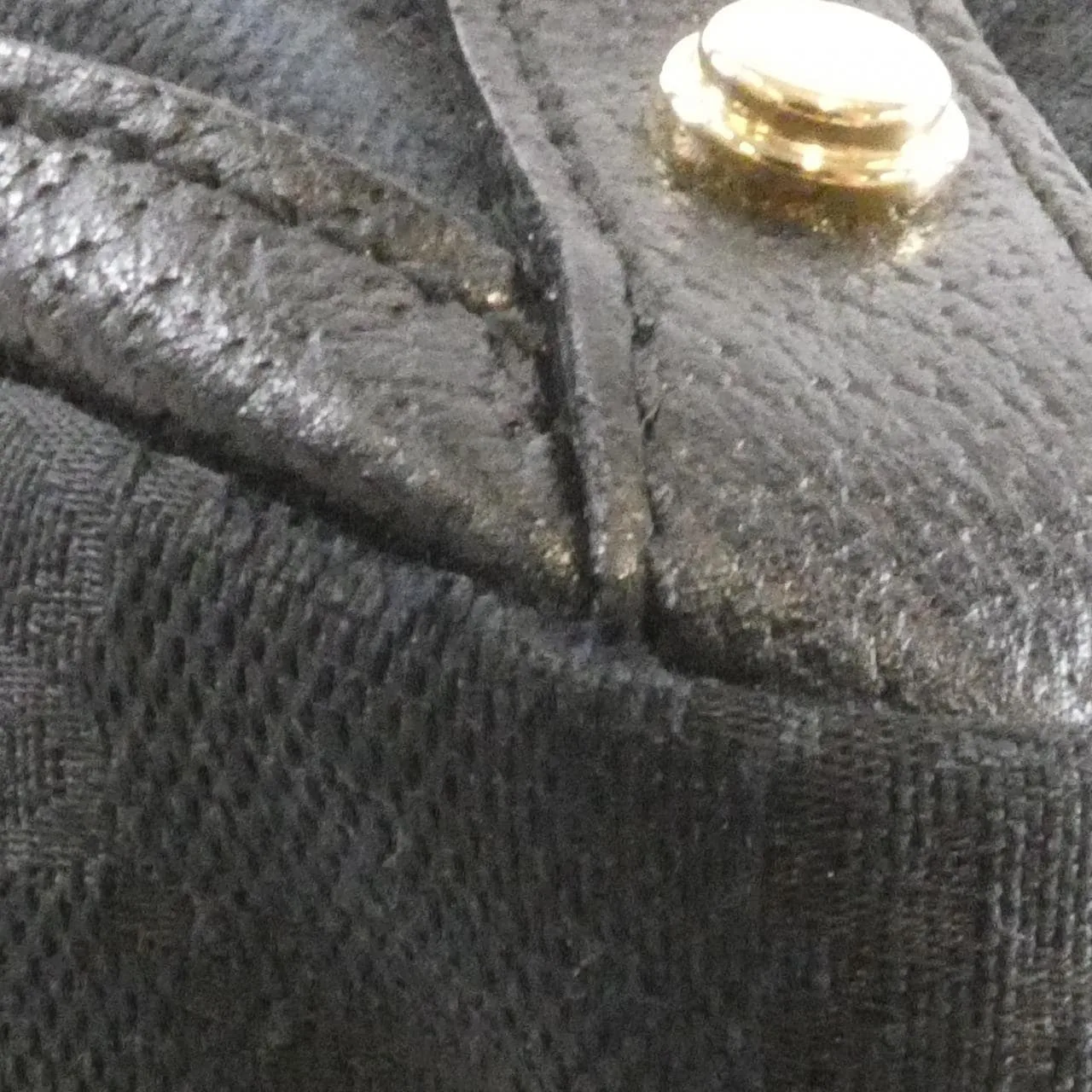 GUCCI 141472 F4DYG Handbag Canvas Black Canvas Rank A - Thumbnail 4