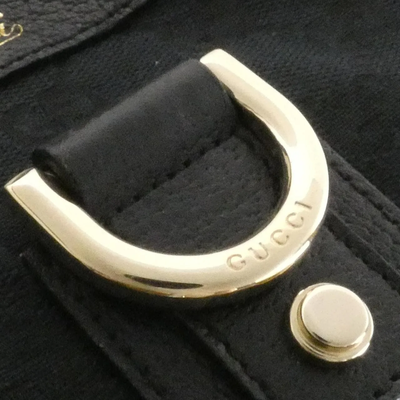 GUCCI 141472 F4DYG Handbag Canvas Black Canvas Rank A - Thumbnail 6