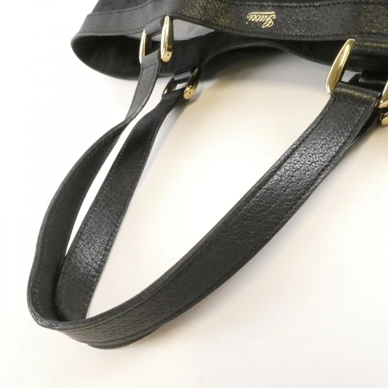 GUCCI 141472 F4DYG Handbag Canvas Black Canvas Rank A - Thumbnail 7