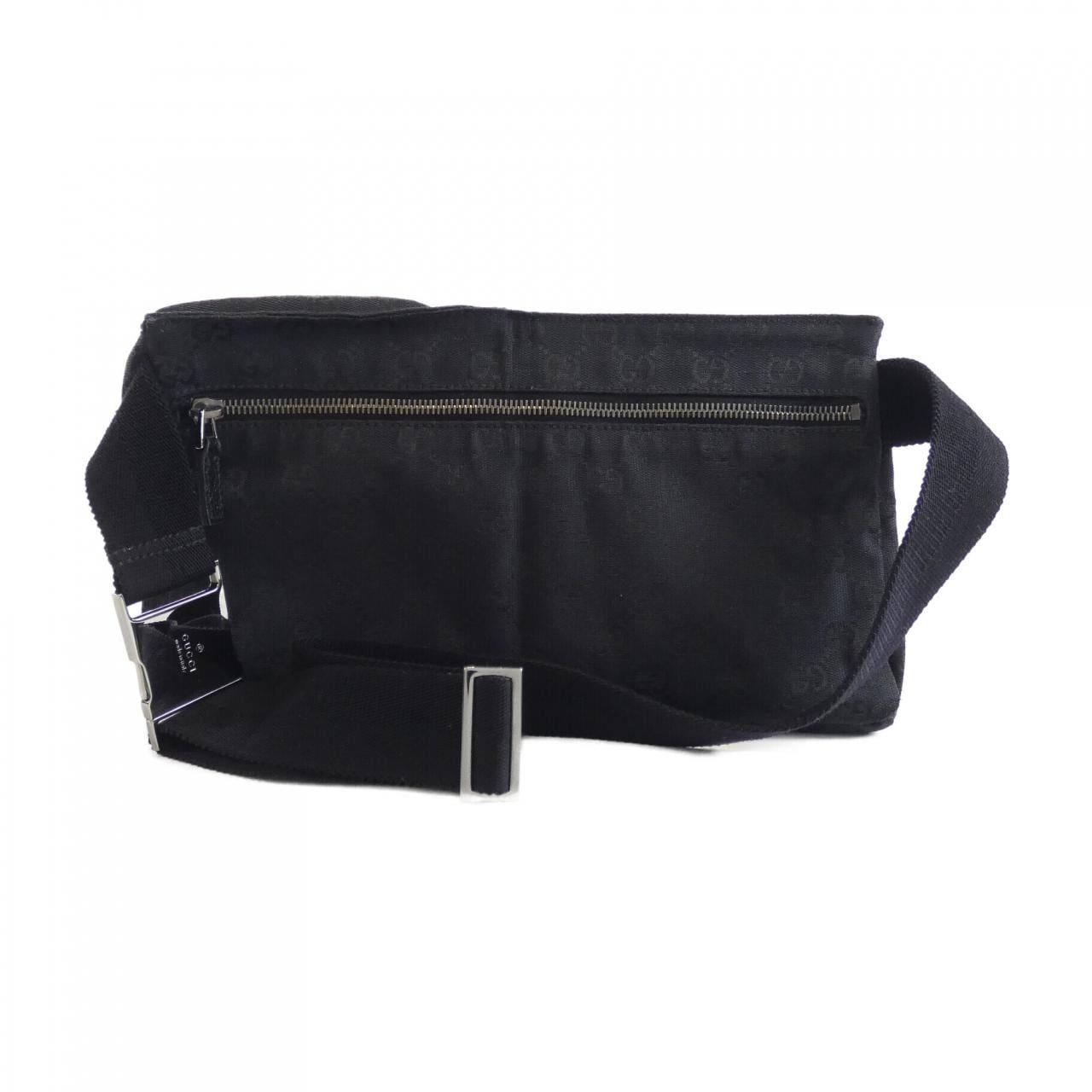 GUCCI 28566 Belt Bag Canvas 黑色 帆布 中古品B - 縮圖 2