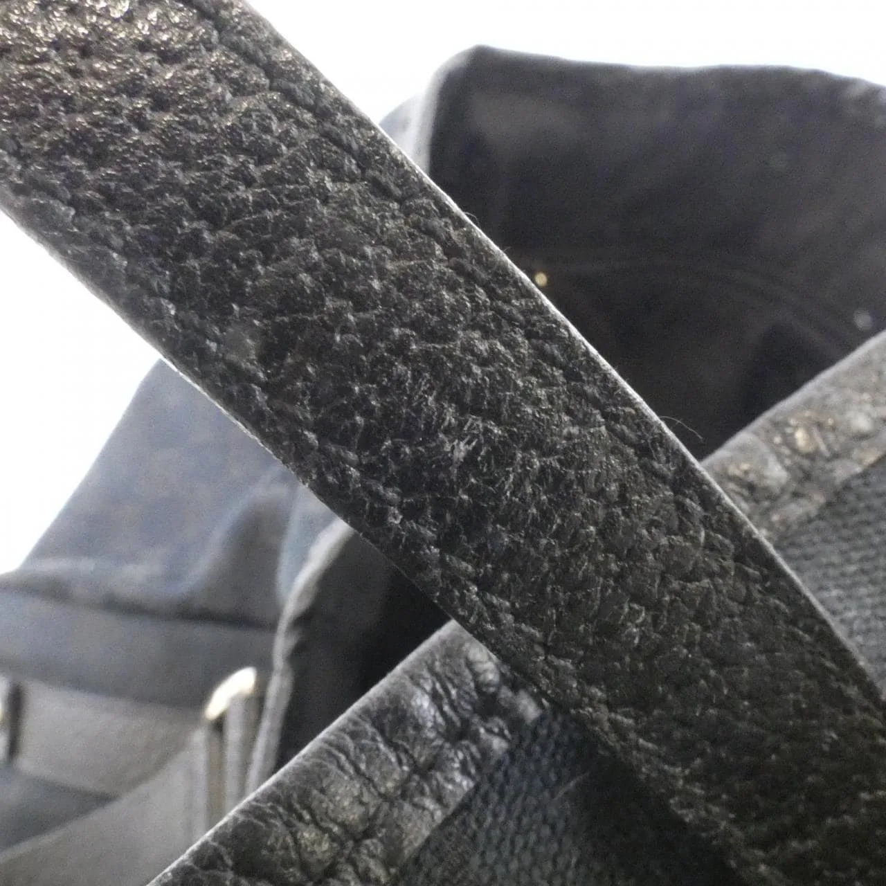 GUCCI 130736 F4DYG Shoulder Canvas 黑色 帆布 中古品A - 縮圖 4