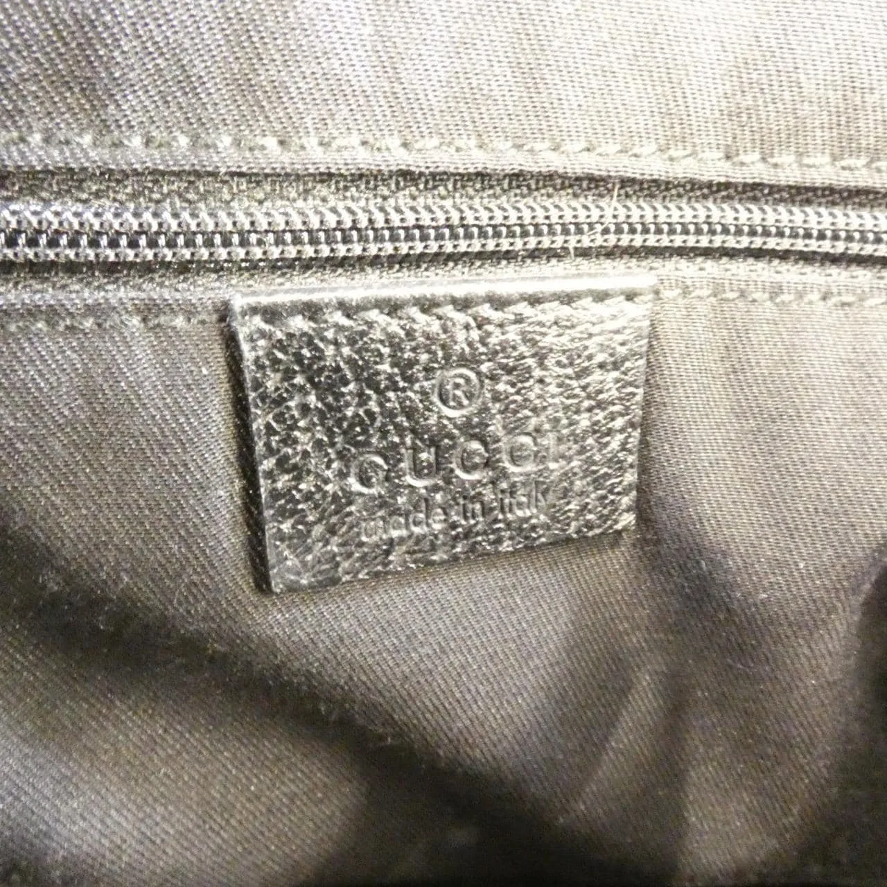 GUCCI 130736 F4DYG Shoulder Canvas 黑色 帆布 中古品A - 縮圖 7