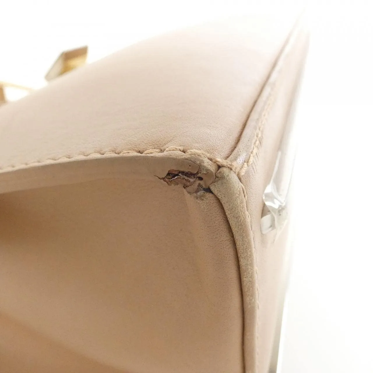 BALENCIAGA 332219 AEY04 Handbag Leather 黑色 皮革 中古品B - 縮圖 3