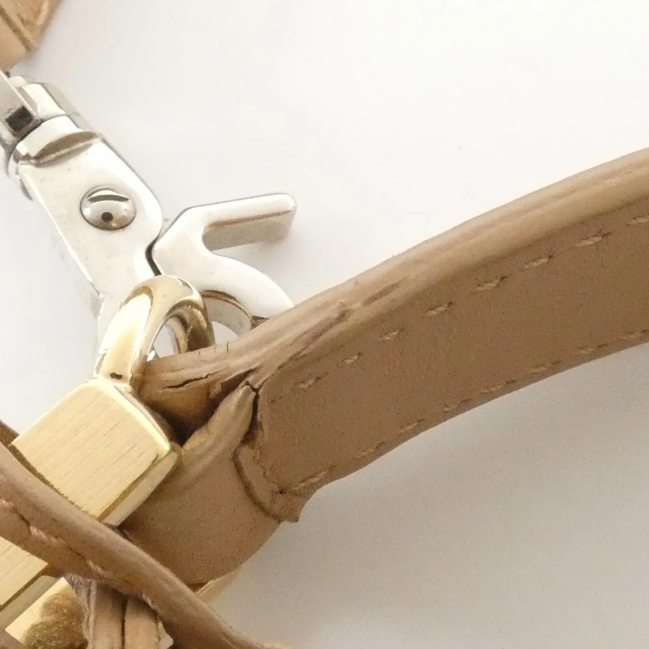 BALENCIAGA 332219 AEY04 Handbag Leather 黑色 皮革 中古品B - 縮圖 8