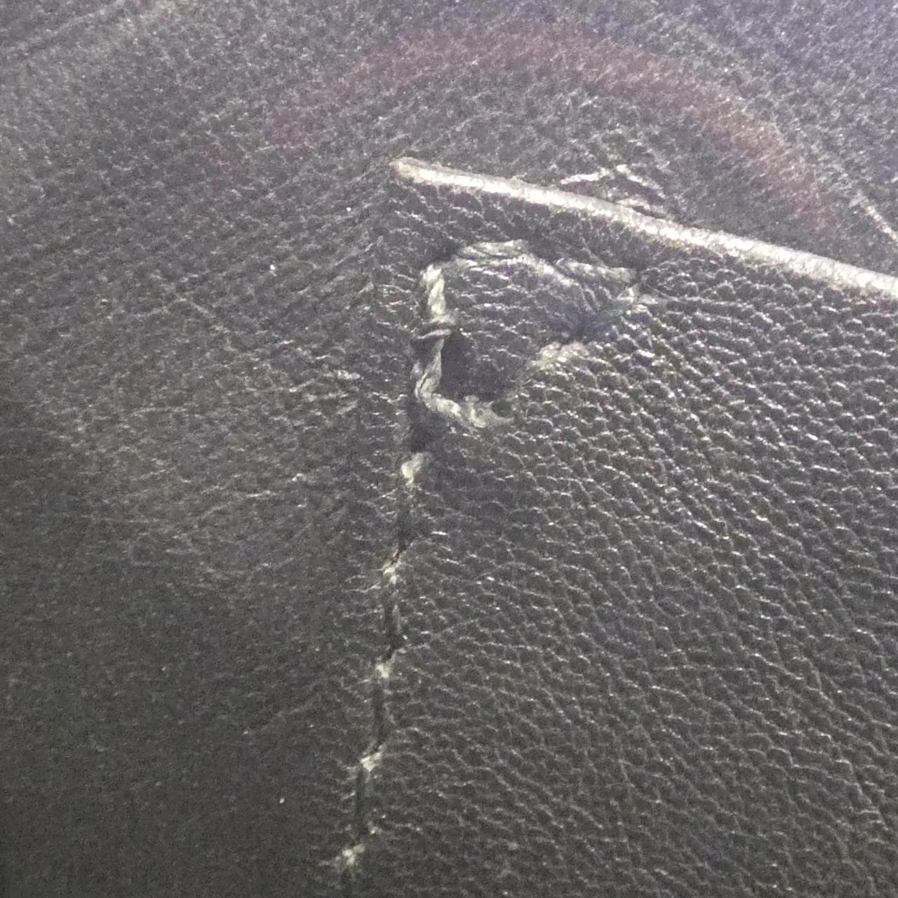 BALENCIAGA 332219 AEY04 Handbag Leather 黑色 皮革 中古品B - 縮圖 10