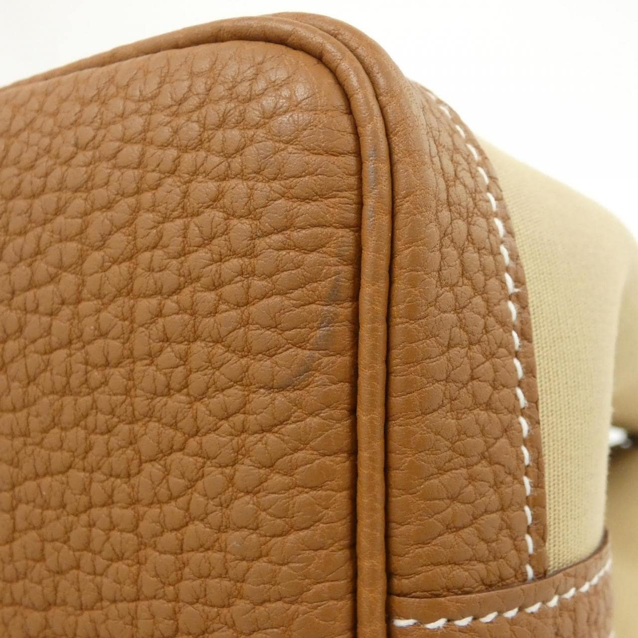 HERMES Garden Party HERMÈS 051551CK Bag Gold Rank A - Thumbnail 2