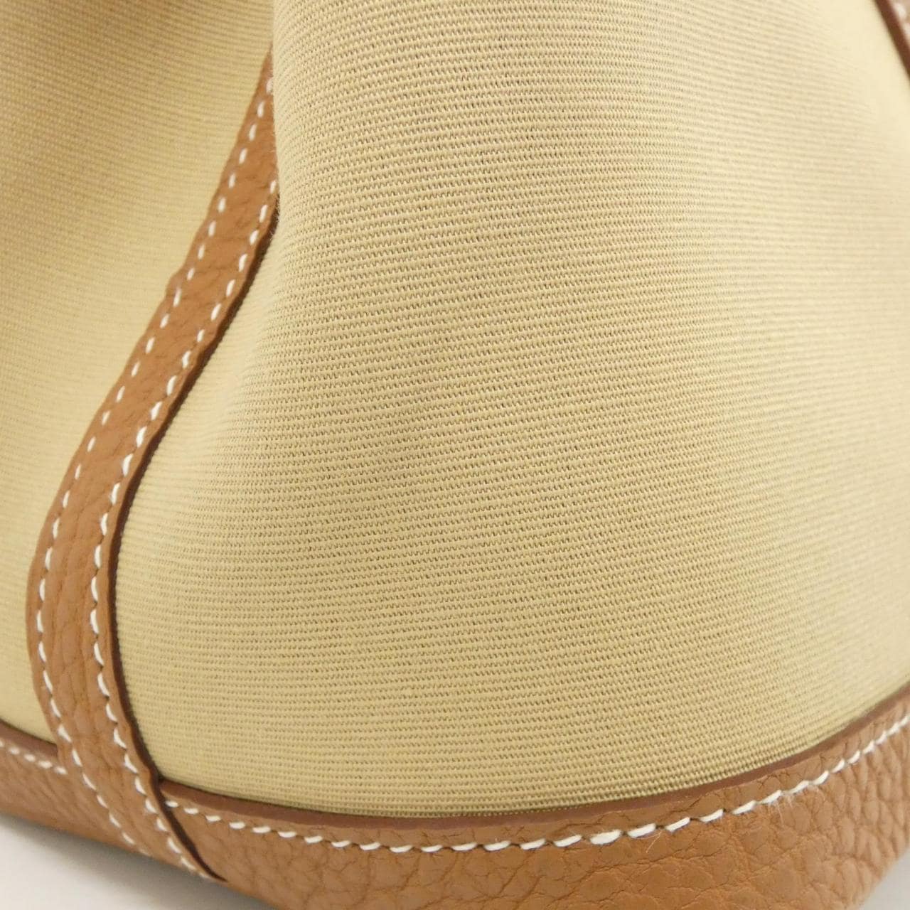 HERMES Garden Party HERMÈS 051551CK Bag Gold Rank A - Thumbnail 4