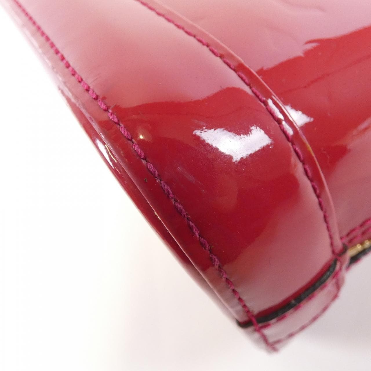 LOUIS VUITTON Alma M91771 Bag Vernis 黑色 Vernis 中古品A - 縮圖 2