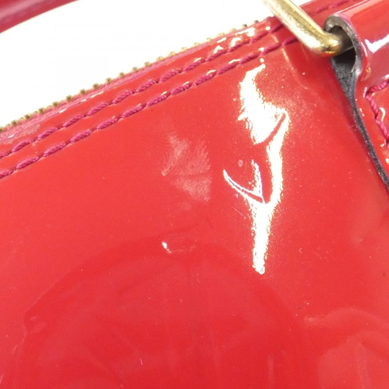 LOUIS VUITTON Alma M91771 Bag Vernis 黑色 Vernis 中古品A - 縮圖 5