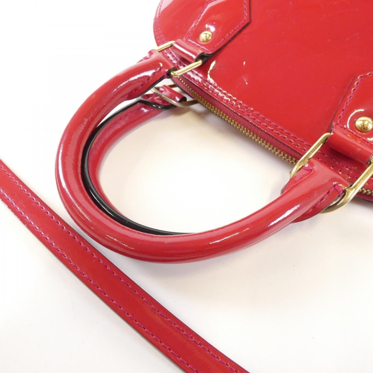 LOUIS VUITTON Alma M91771 Bag Vernis 黑色 Vernis 中古品A - 縮圖 6