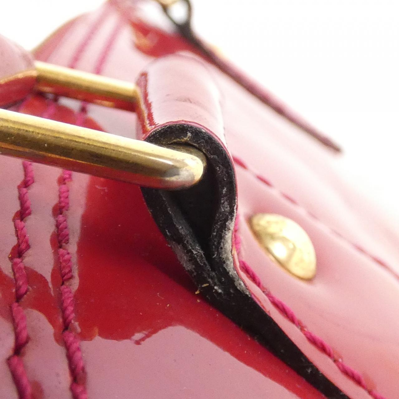 LOUIS VUITTON Alma M91771 Bag Vernis 黑色 Vernis 中古品A - 縮圖 7