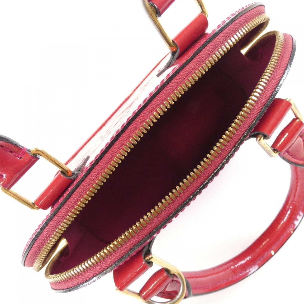 LOUIS VUITTON Alma M91771 Bag Vernis 黑色 Vernis 中古品A - 縮圖 8