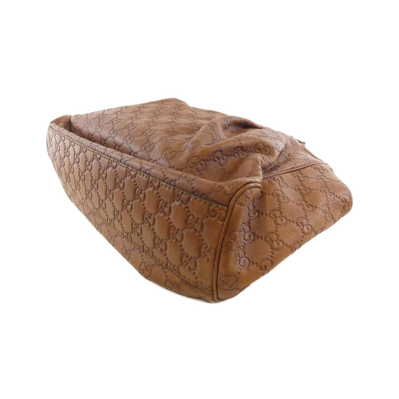 GUCCI 211944 AA61G Handbag Leather 棕色 皮革 中古品A - 縮圖 3