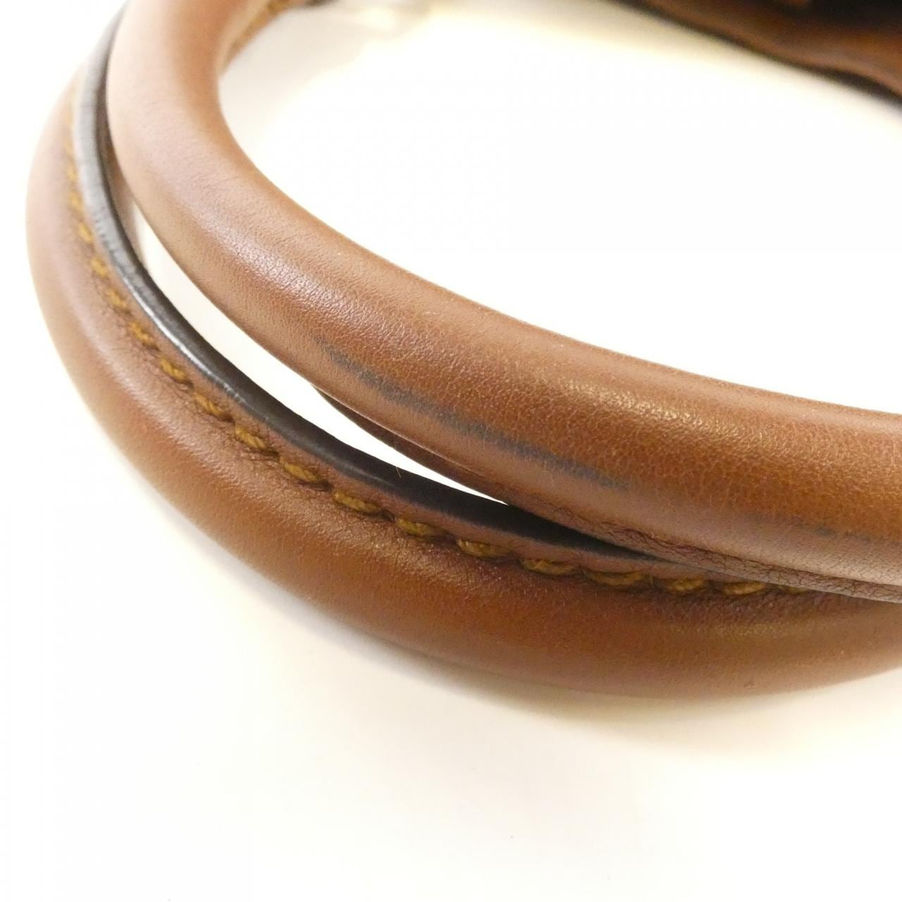 GUCCI 211944 AA61G Handbag Leather 棕色 皮革 中古品A - 縮圖 7