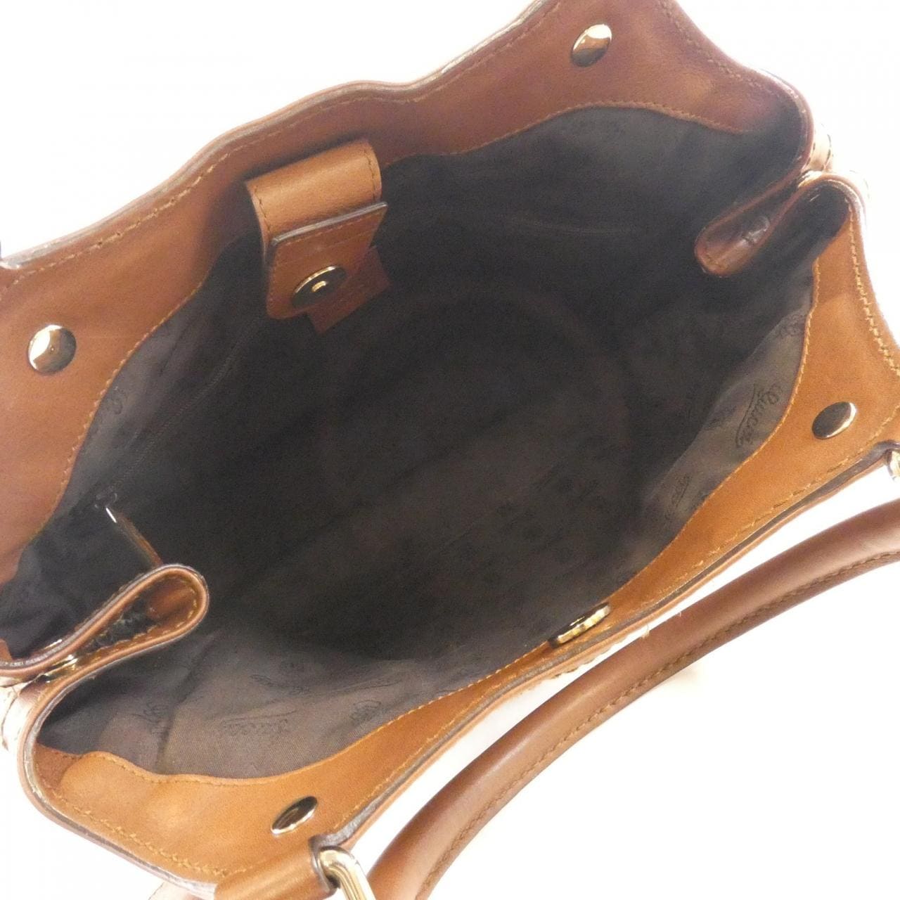 GUCCI 211944 AA61G Handbag Leather 棕色 皮革 中古品A - 縮圖 8