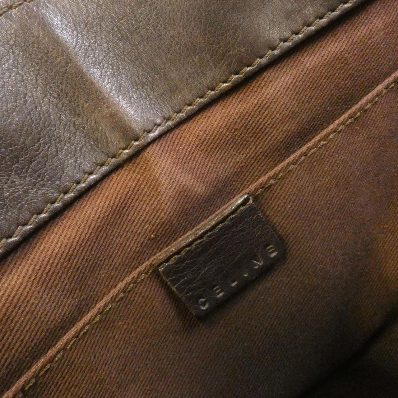 CELINE Boogie 134023S0F Bag Leather Brown Leather Rank B - Thumbnail 9