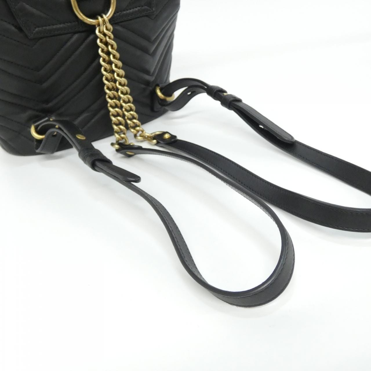 GUCCI 528129 DRW4T Backpack Leather Black Leather Rank A - Thumbnail 7