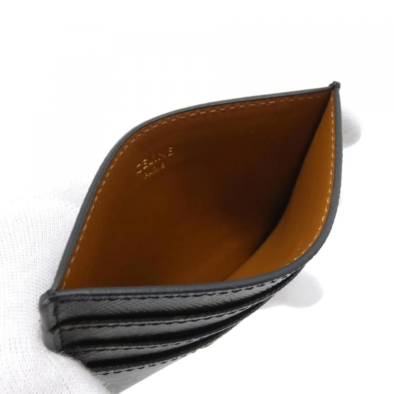 CELINE 10L832CQH Card Case Canvas Black Canvas New - Thumbnail 4